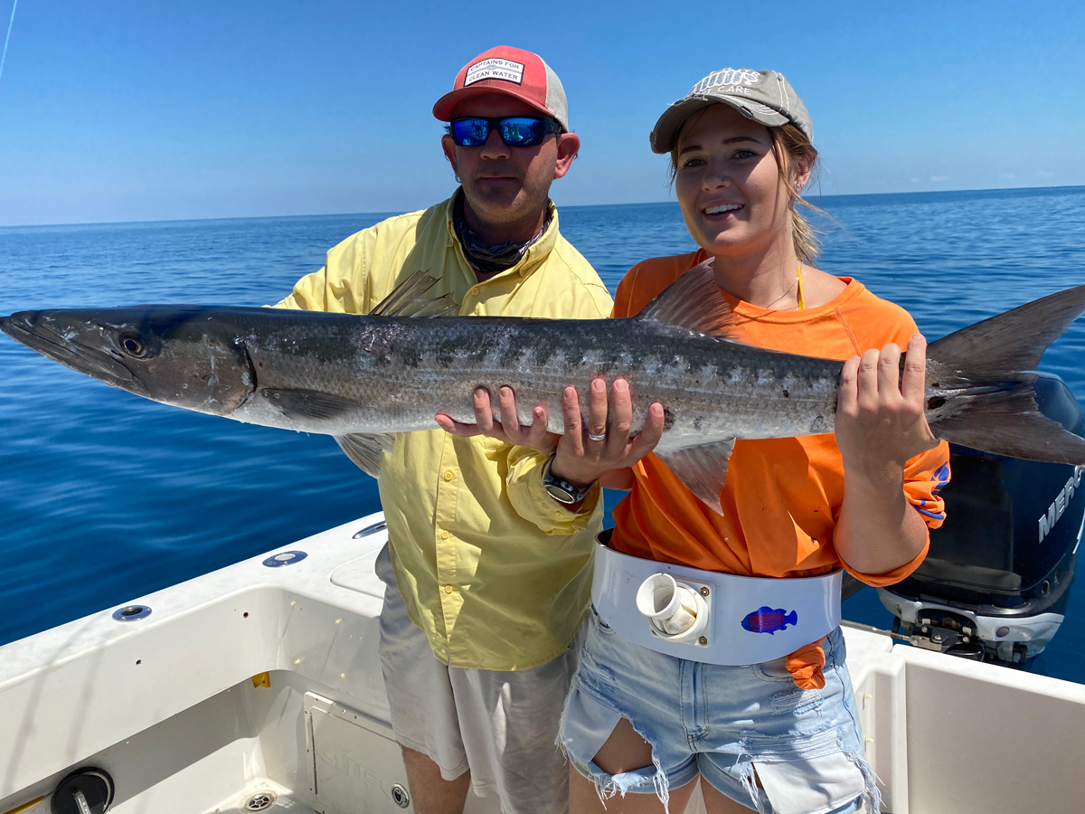 SiestaKation Charters, Capt Josh and customer